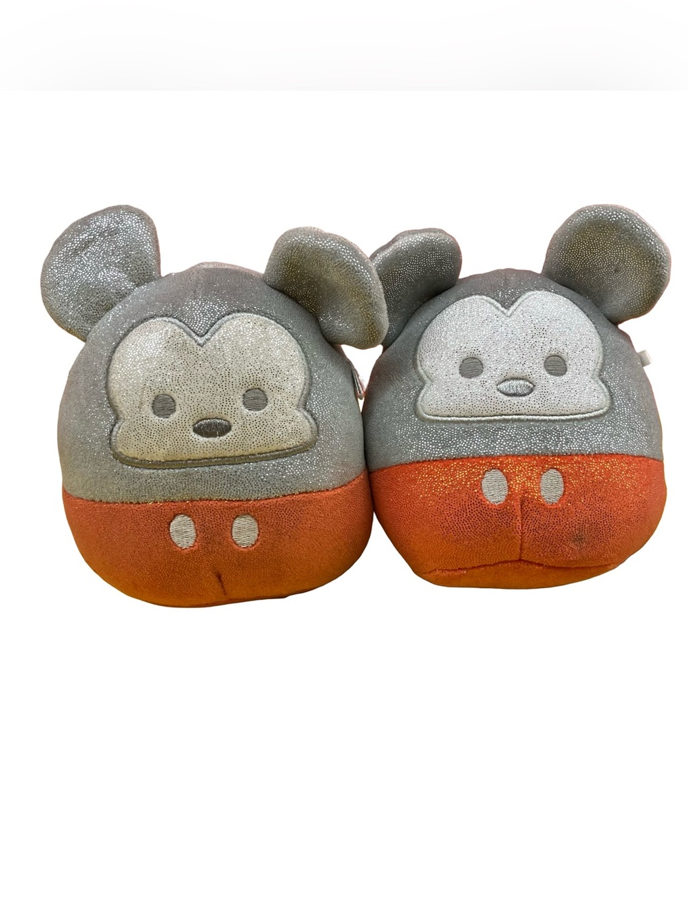 Disney 100 Mickey Mouse Squishmallow Plush Lot 5” Glitter Glam Jazwares Pair